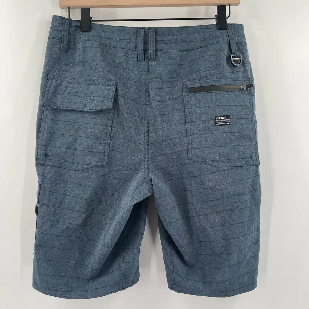 O'NEILL Board Shorts Mens Size 30 Blue Crossover Water Sports Swim Beach Lake